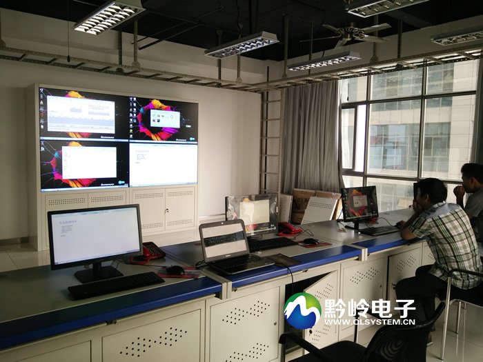 中国铁塔铜仁市分公司2x2监控拼接屏项目完工